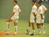 Trening przed spotkaniem z Mariossem