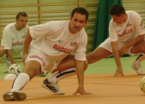 Trening przed spotkaniem z Mariossem