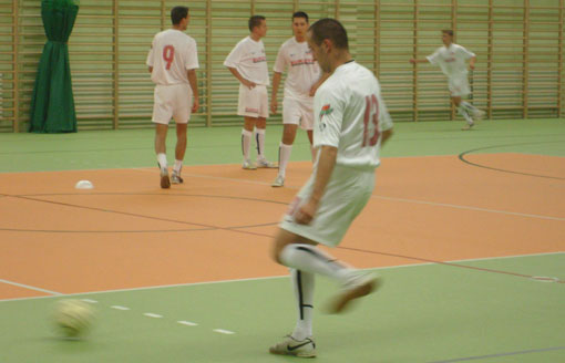 Trening przed spotkaniem z Mariossem