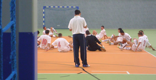 Trening przed spotkaniem z Mariossem