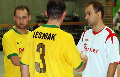 Leśniak Badoń i Pater po meczu Kupczyka z Krakbetem