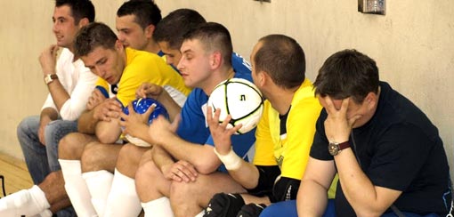 Nova w czasie meczu z Moto 46 Szczecin